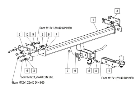 Фаркоп TowRus для Tenet T4L 2026- 269086 в Краснодар