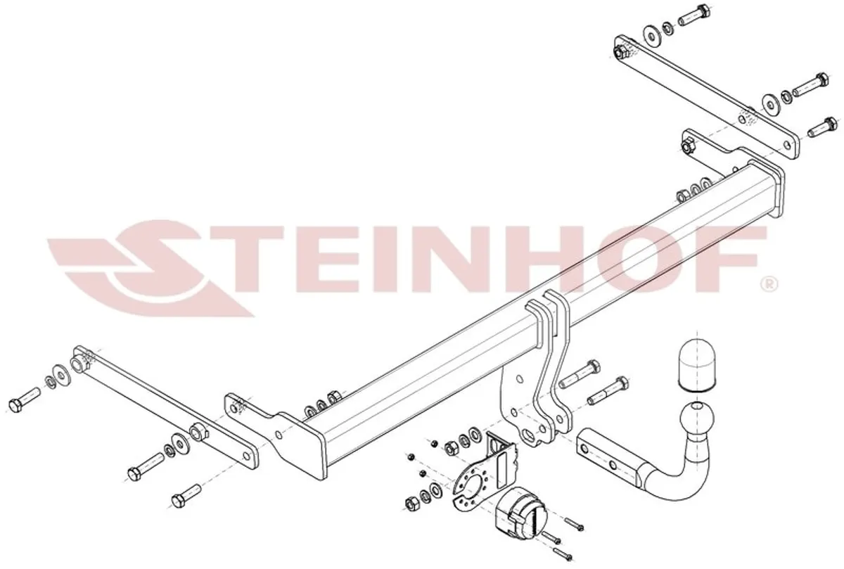 Фаркоп Steinhof для Mazda 3 (седан) 2019- Арт. M-061 M-061 в Краснодар