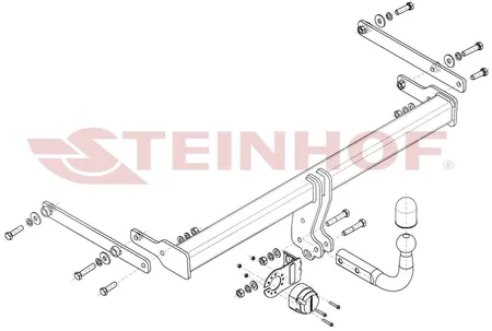Фаркоп Steinhof для Mazda 3 (седан) 2019- Арт. M-061 M-061 в Краснодар