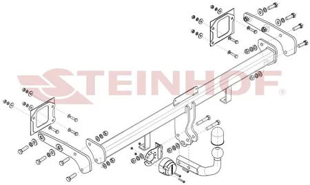 Фаркоп Steinhof для Hyundai Bayon 2021- Арт. H-225 H-225 в Краснодар