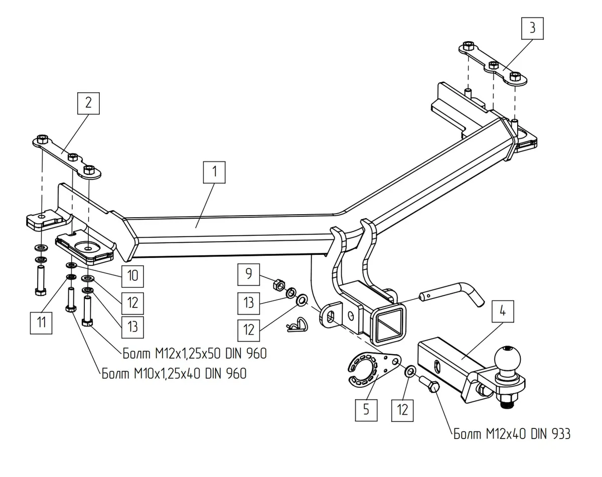 Фаркоп TowRus для GAC GS4 2024- Арт. 299415 299415 в Краснодар Фаркоп TowRus для GAC GS4 2024- Арт. 299415 299415 в Краснодар