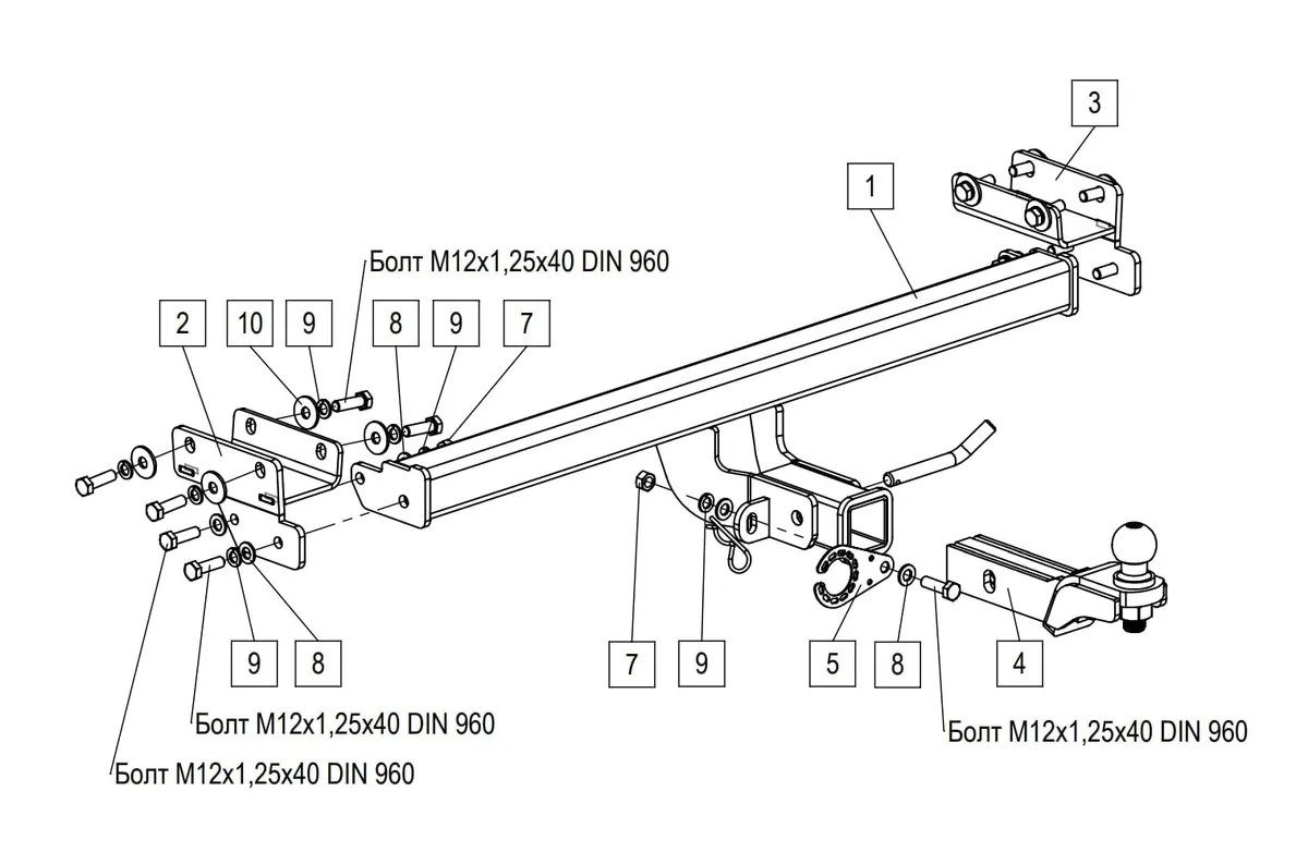 Фаркоп TowRus для Jeland J7 2026- 269086 в Краснодар Фаркоп TowRus для Jeland J7 2026- 269086 в Краснодар