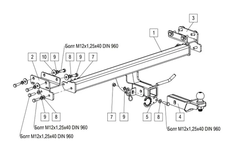 Фаркоп TowRus для Jeland J7 2026- 269086 в Краснодар