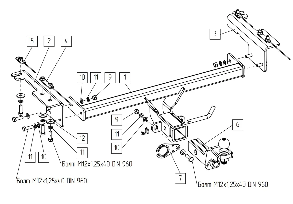 Фаркоп TowRus для Belgee X50 plus 2026- 299413 в Краснодар