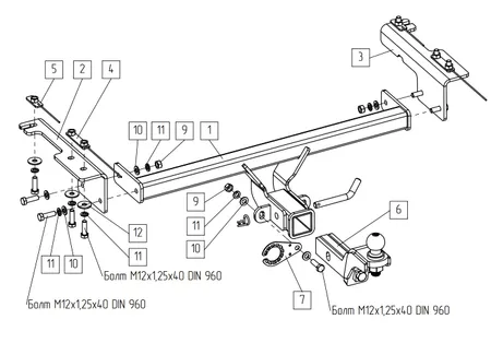 Фаркоп TowRus для Belgee X50 plus 2026- 299413 в Краснодар